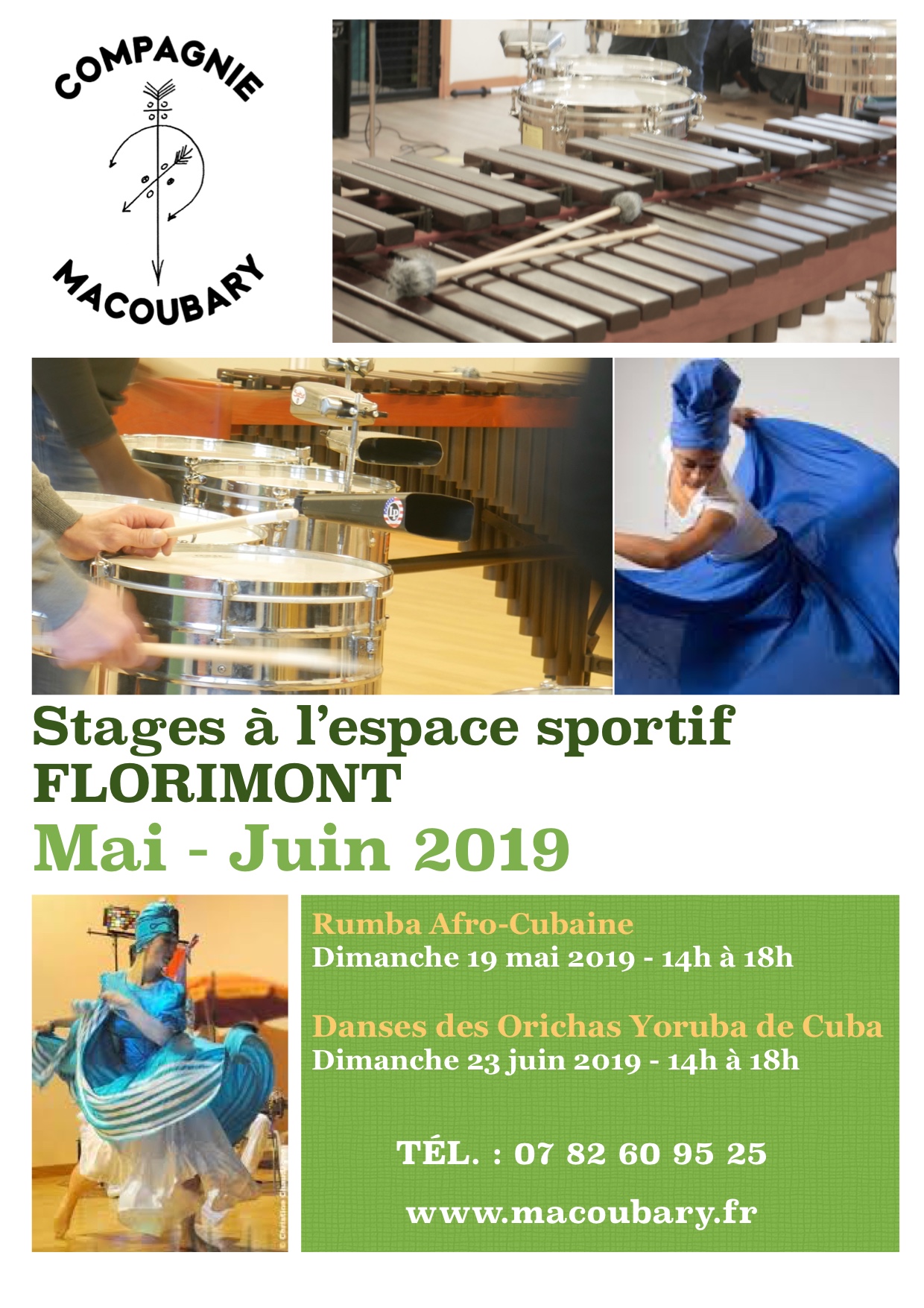 Rappel stage mai et juin 2019